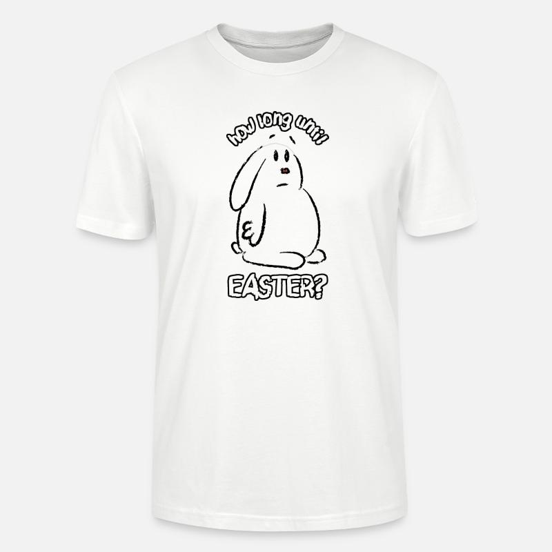 how long until easter? - Stanley/Stella Unisex Bio-T-Shirt CRAFTER - Weiß
