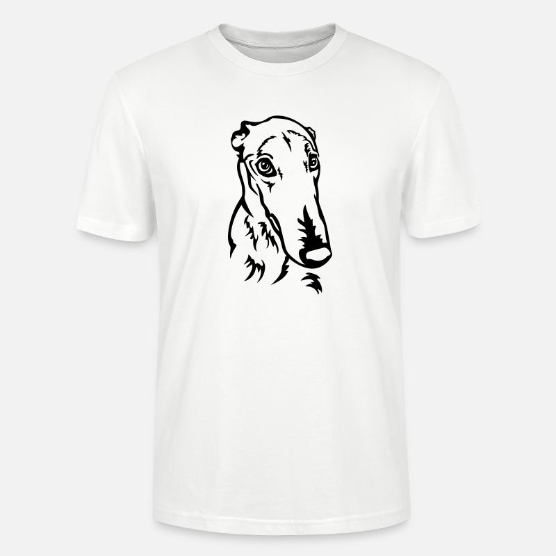 Greyhound Kopf - Stanley/Stella Unisex Bio-T-Shirt CRAFTER - Weiß
