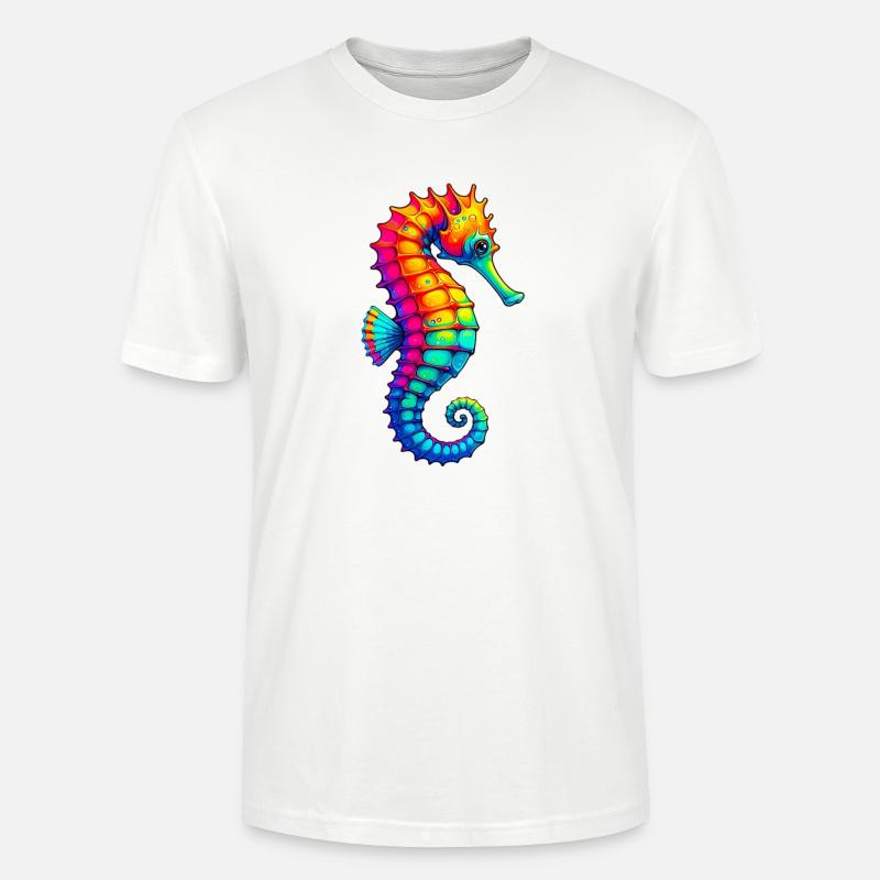 Seepferdchen - Stanley/Stella Unisex Bio-T-Shirt CRAFTER - Weiß