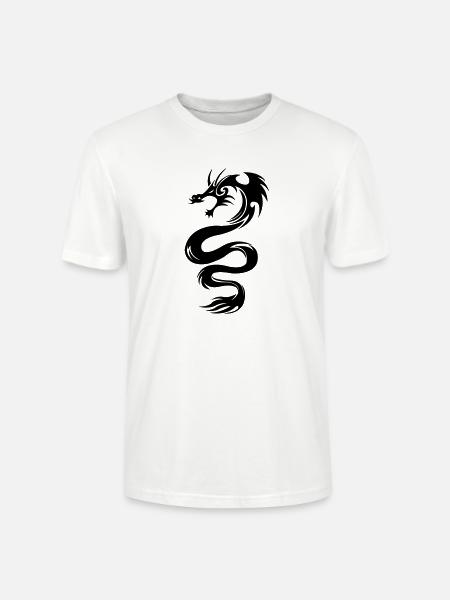 Drache - Stanley/Stella Unisex Bio-T-Shirt CRAFTER - Weiß