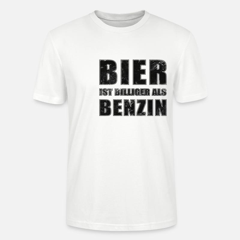 Saufspruch Bier - Stanley/Stella Unisex Bio-T-Shirt CRAFTER - Weiß