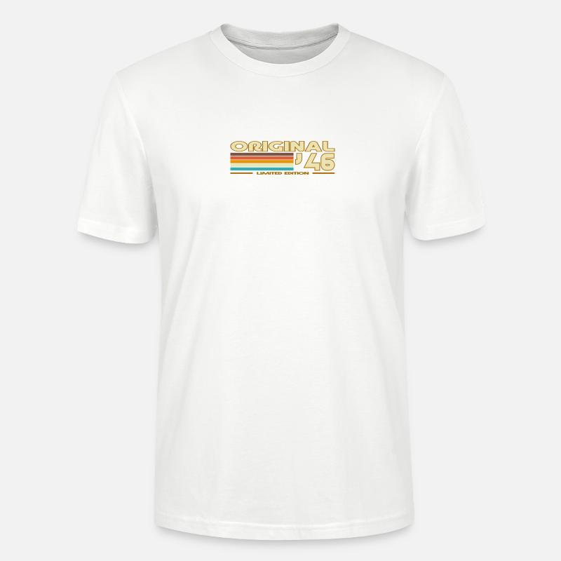Originale 46 Pastellstreifen - Stanley/Stella Unisex Bio-T-Shirt CRAFTER - Weiß