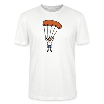 Parapente avec parapente - T-shirt bio CRAFTER Stanley Stella Unisexe - blanc - Devant - Alina (178cm) & Michal (187cm)