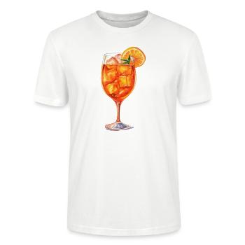 Apéritif, Spritz, Cocktail - T-shirt bio CRAFTER Stanley Stella Unisexe - blanc - Devant - Alina (178cm) & Michal (187cm)