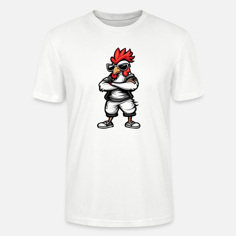 Hahn Comic Cool - Stanley/Stella Unisex Bio-T-Shirt CRAFTER - Weiß