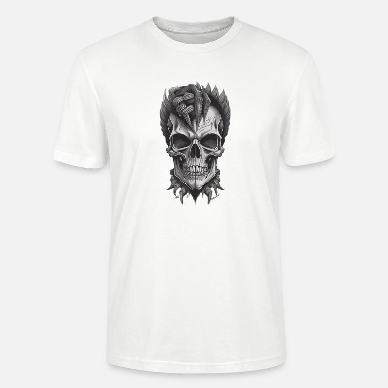 Cool Skull - Stanley/Stella Unisex Bio-T-Shirt CRAFTER - Weiß