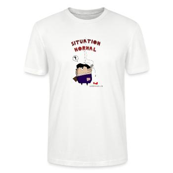 Situation Normal - Stanley/Stella CRAFTER Unisex Organic T-Shirt - white - Front - Alina (178cm) & Michal (187cm)