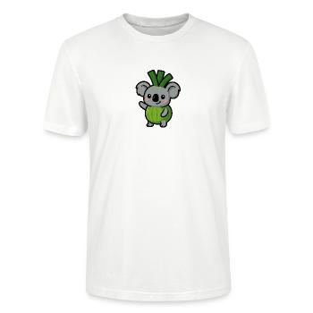 Koalauch - Stanley/Stella Unisex Bio-T-Shirt CRAFTER - Weiß - Vorne - Alina (178cm) & Michal (187cm)