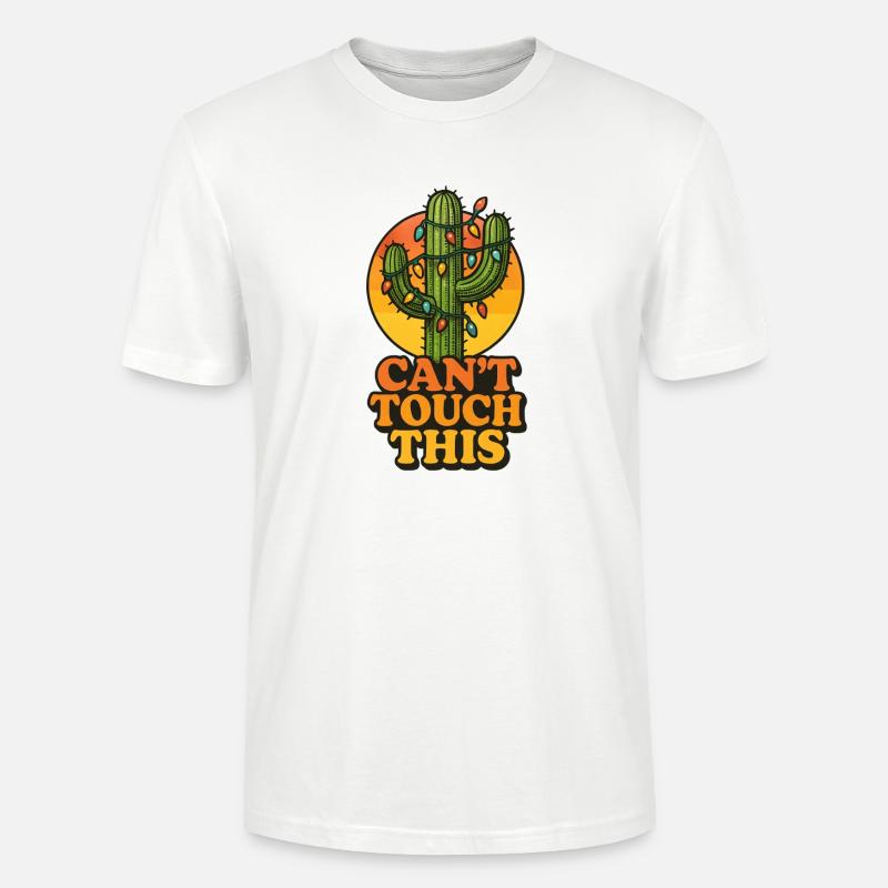 Weihnachtskaktus - Kann das nicht anfassen - Stanley/Stella Unisex Bio-T-Shirt CRAFTER - Weiß
