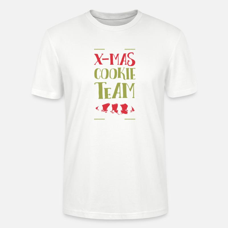 L’équipe des biscuits de Noël - T-shirt bio CRAFTER Stanley Stella Unisexe - blanc