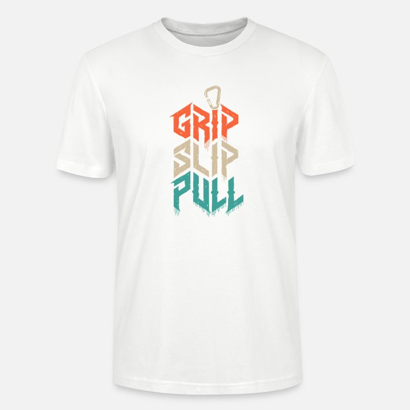 Grip Slip Pull Climbing Grunge - T-shirt bio CRAFTER Stanley Stella Unisexe - blanc