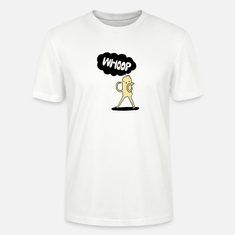 whoop woop - Comic - Cartoon - Funny - Ekologiczna koszulka typu unisex Stanley/Stella CRAFTER - biały
