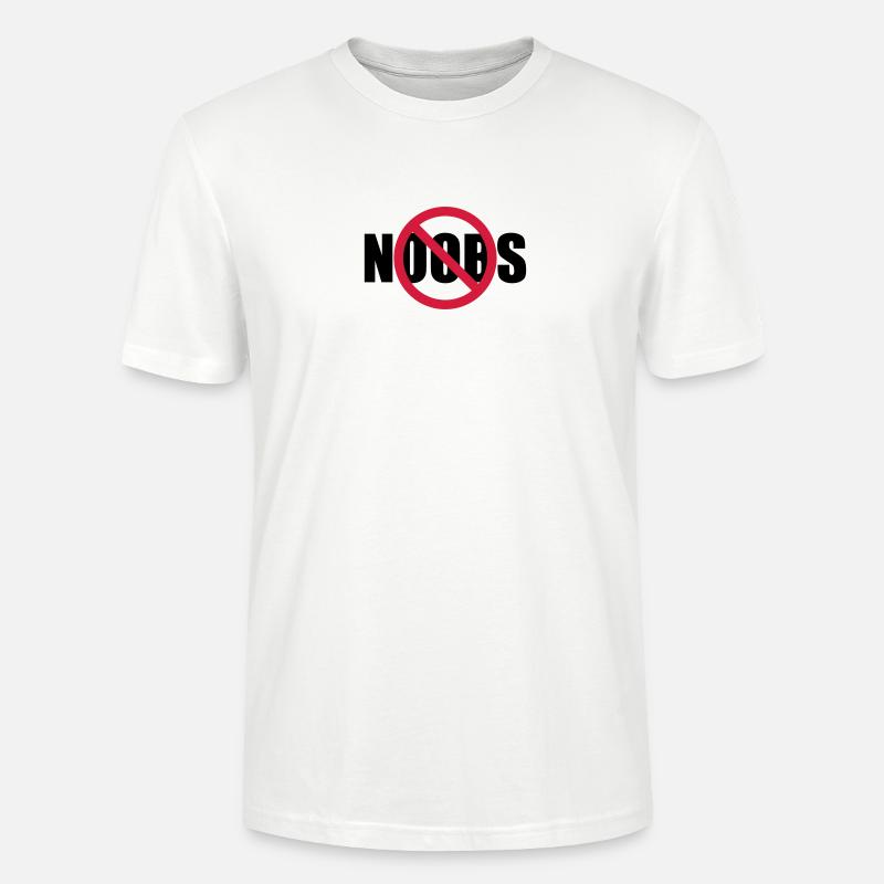 Aucun signe de noobs interdit - T-shirt bio CRAFTER Stanley Stella Unisexe - blanc