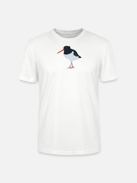 Austernfischer illustriert - Stanley/Stella Unisex Bio-T-Shirt CRAFTER - Weiß