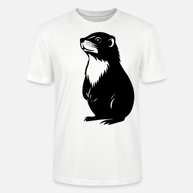 Murmeltier - Stanley/Stella Unisex Bio-T-Shirt CRAFTER - Weiß