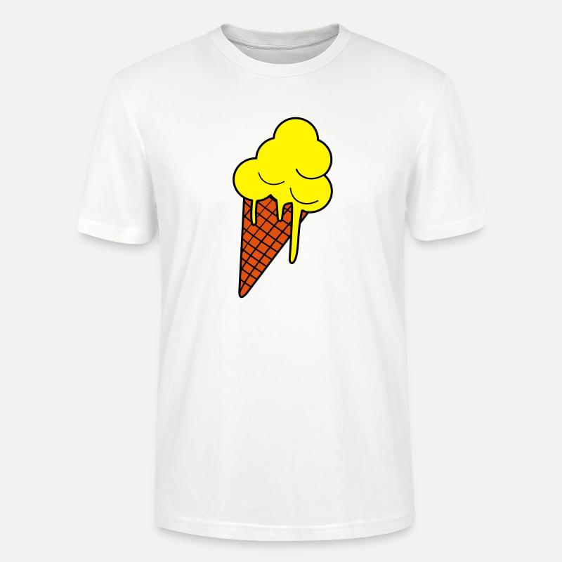 Schmelzendes Eis  Pop Art - Stanley/Stella Unisex Bio-T-Shirt CRAFTER - Weiß