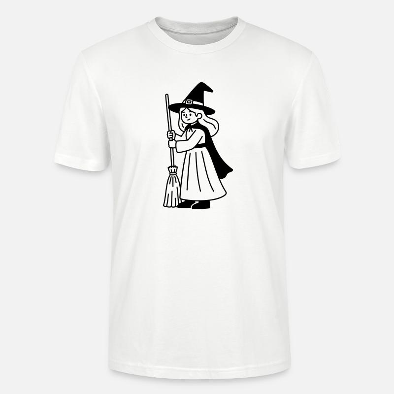 witch - Stanley/Stella CRAFTER Unisex Organic T-Shirt - white