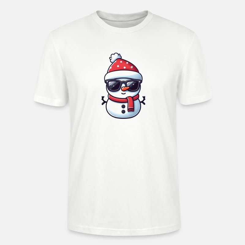 Cooler Schneemann - Stanley/Stella Unisex Bio-T-Shirt CRAFTER - Weiß