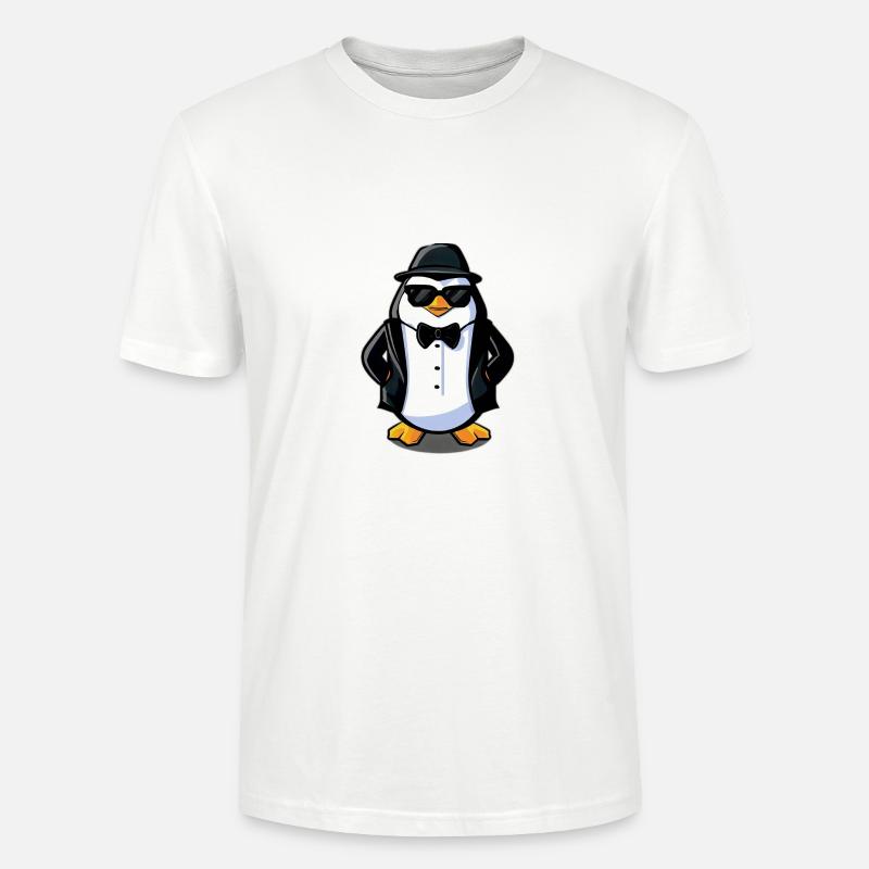 Der Pinguin - Stanley/Stella Unisex Bio-T-Shirt CRAFTER - Weiß