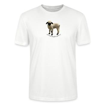 Bäähsonders - Stanley/Stella Unisex Bio-T-Shirt CRAFTER - Weiß - Vorne - Alina (178cm) & Michal (187cm)