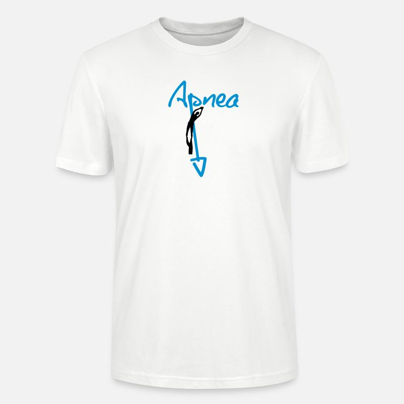 Apnea Script - Stanley/Stella Unisex Bio-T-Shirt CRAFTER - Weiß