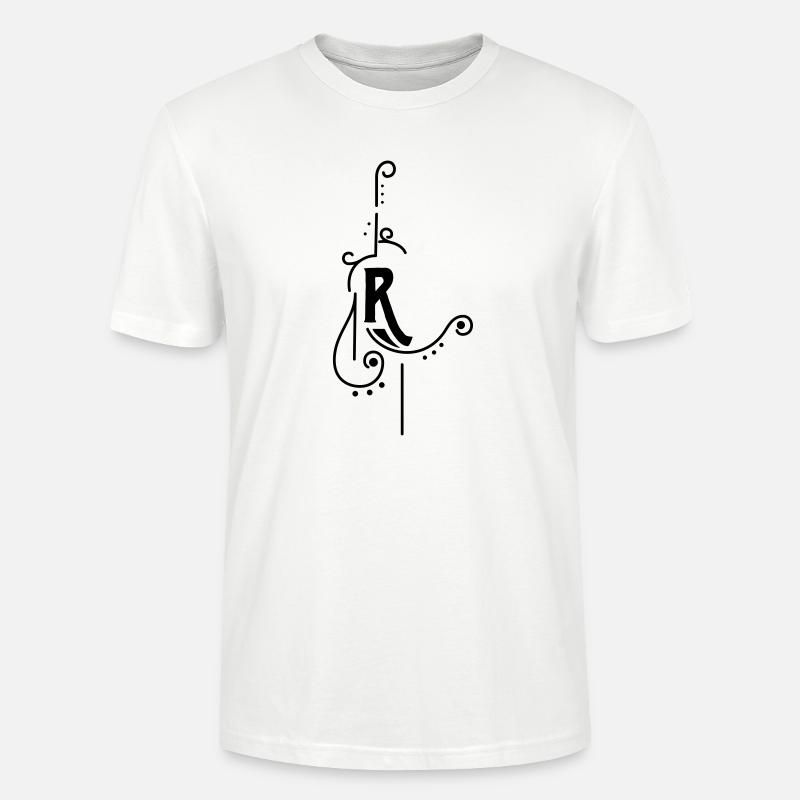 Buchstabendesign R - Stanley/Stella Unisex Bio-T-Shirt CRAFTER - Weiß