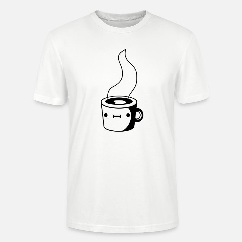Niedliche Kaffee Tasse - Stanley/Stella Unisex Bio-T-Shirt CRAFTER - Weiß