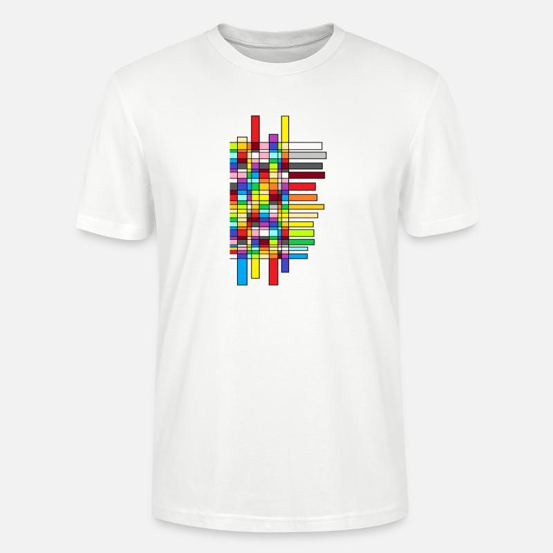 statistik bunte farbe - Stanley/Stella Unisex Bio-T-Shirt CRAFTER - Weiß