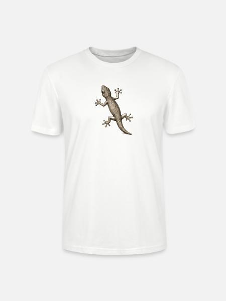 GEEKLEY – Bestiary – Gecko - Stanley/Stella Unisex Bio-T-Shirt CRAFTER - Weiß