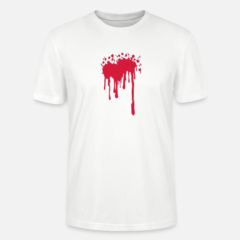 Blutfleck5 - Stanley/Stella Unisex Bio-T-Shirt CRAFTER - Weiß