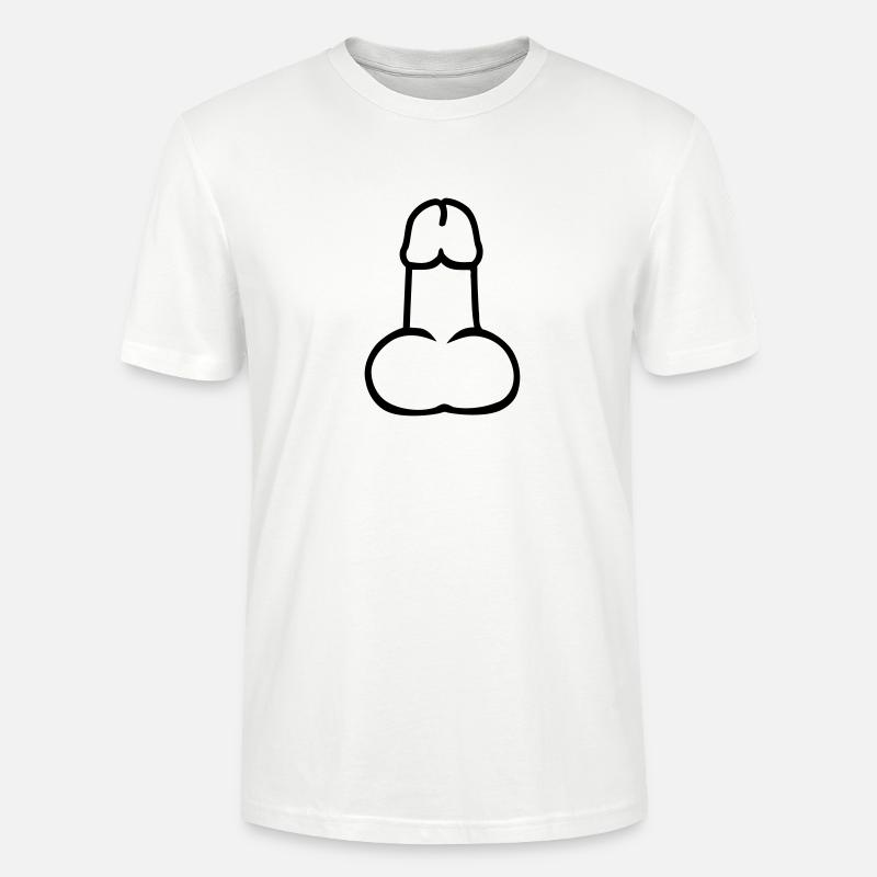 Penis - Stanley/Stella Unisex Bio-T-Shirt CRAFTER - Weiß