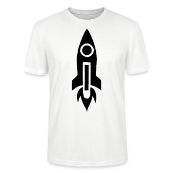 Small rocket - Stanley/Stella CRAFTER Unisex Organic T-Shirt - white - Front - Alina (178cm) & Michal (187cm)