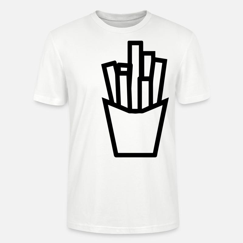 Frites - T-shirt bio CRAFTER Stanley Stella Unisexe - blanc