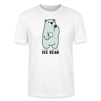 Ice Bear - Stanley/Stella Unisex Bio-T-Shirt CRAFTER - Weiß - Vorne - Alina (178cm) & Michal (187cm)