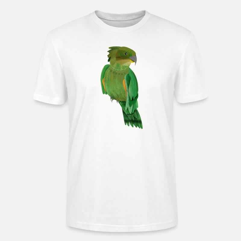 Kea peint NZ oiseau - T-shirt bio CRAFTER Stanley Stella Unisexe - blanc