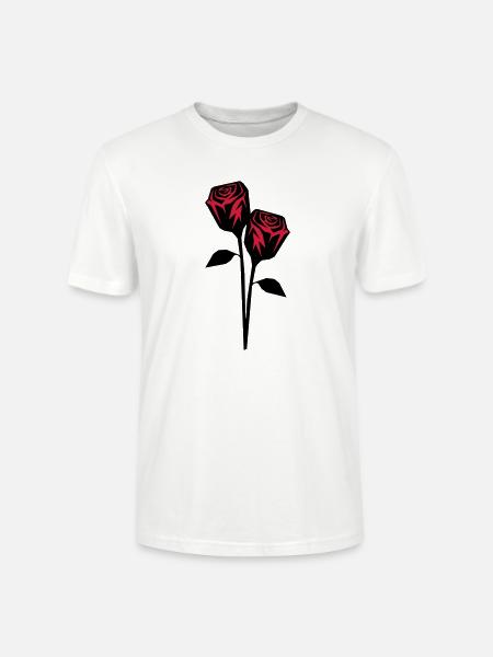 roses design - Stanley/Stella Unisex Bio-T-Shirt CRAFTER - Weiß