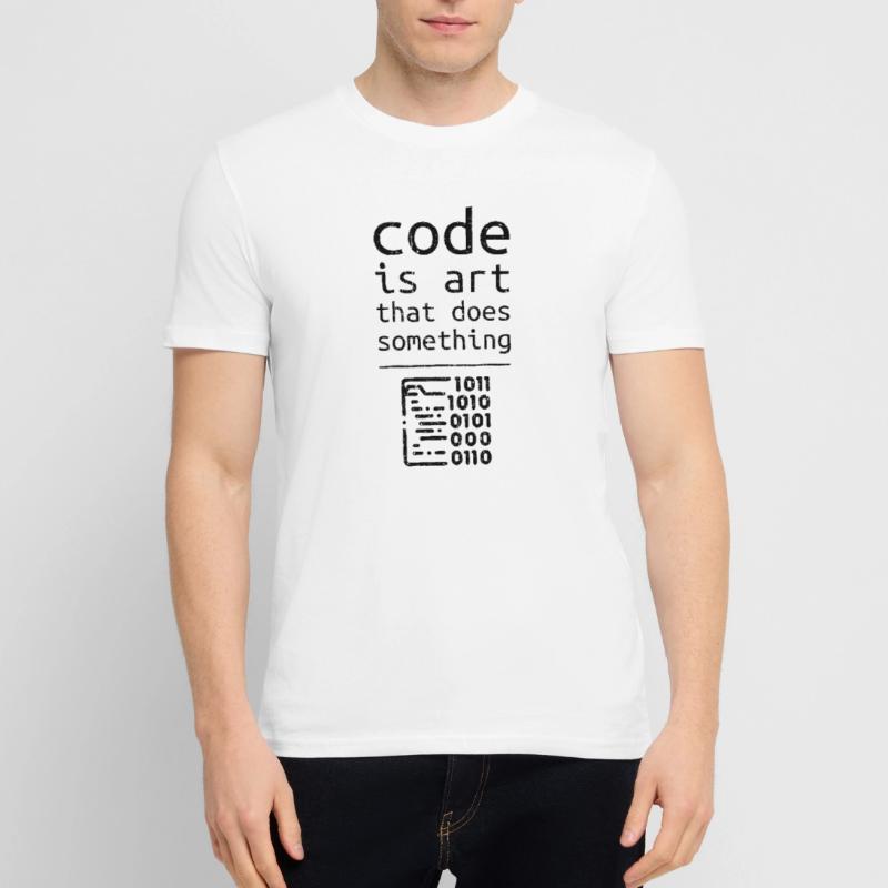 Code Coder Entwickler Programmierer Geschenk Stanley/Stella Unisex Bio-T-Shirt CRAFTER