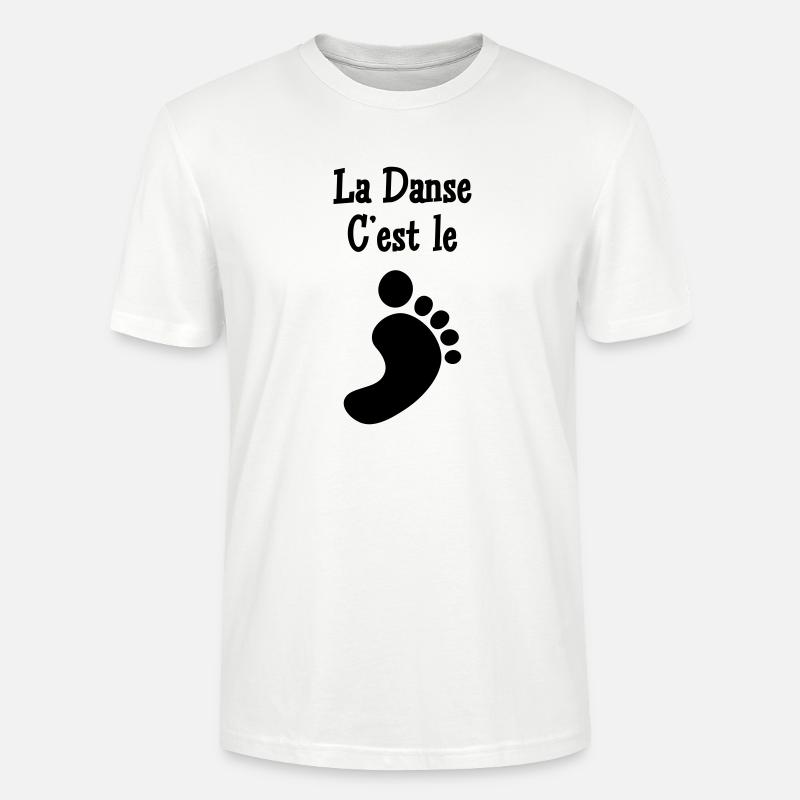 La danse c’est le pied - T-shirt bio CRAFTER Stanley Stella Unisexe - blanc