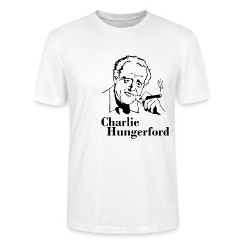 Charlie Hungerford 2 - Stanley/Stella Unisex Bio-T-Shirt CRAFTER - Weiß - Vorne - Alina (178cm) & Michal (187cm)