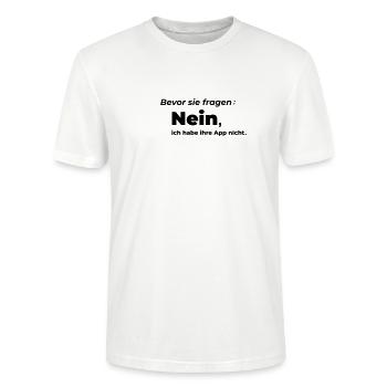 keine App - Stanley/Stella Unisex Bio-T-Shirt CRAFTER - Weiß - Vorne - Alina (178cm) & Michal (187cm)