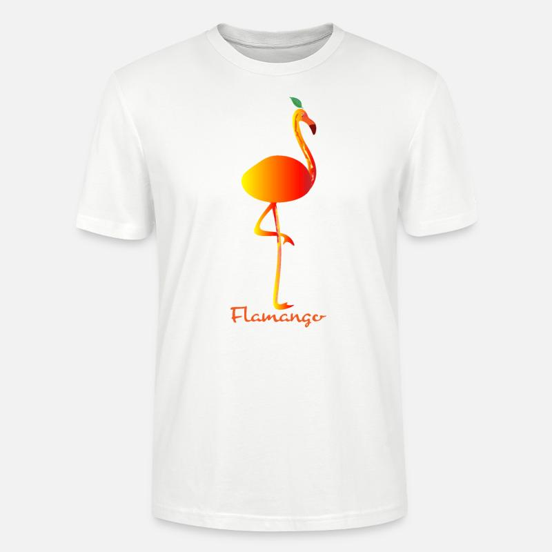 Flamingo Mango - Stanley/Stella Unisex Bio-T-Shirt CRAFTER - Weiß