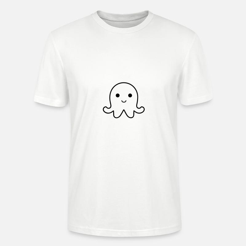 Pieuvre - T-shirt bio CRAFTER Stanley Stella Unisexe - blanc