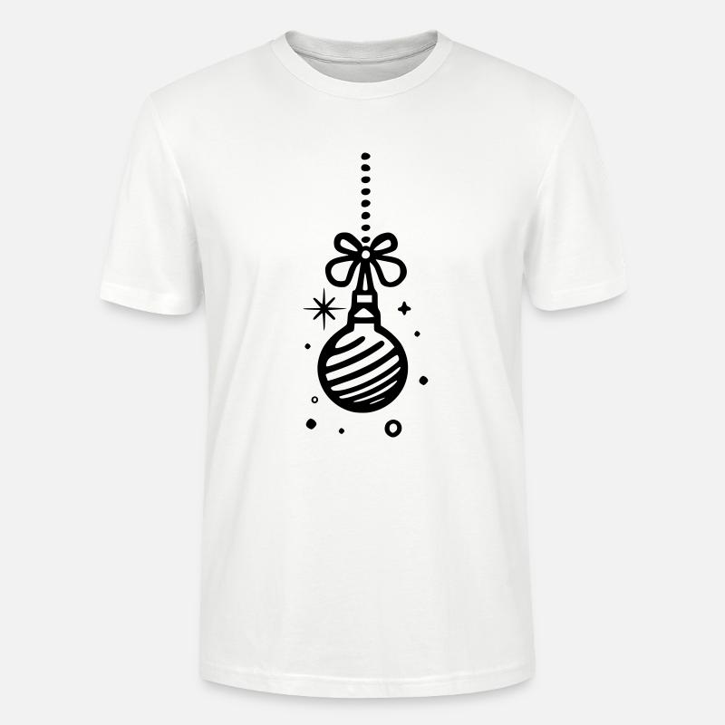 Christbaumkugel - Stanley/Stella Unisex Bio-T-Shirt CRAFTER - Weiß