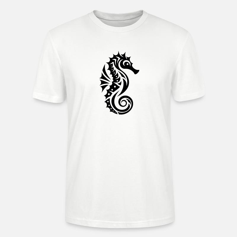 Schwimmtraining Wasser Seepferdchen - Stanley/Stella Unisex Bio-T-Shirt CRAFTER - Weiß