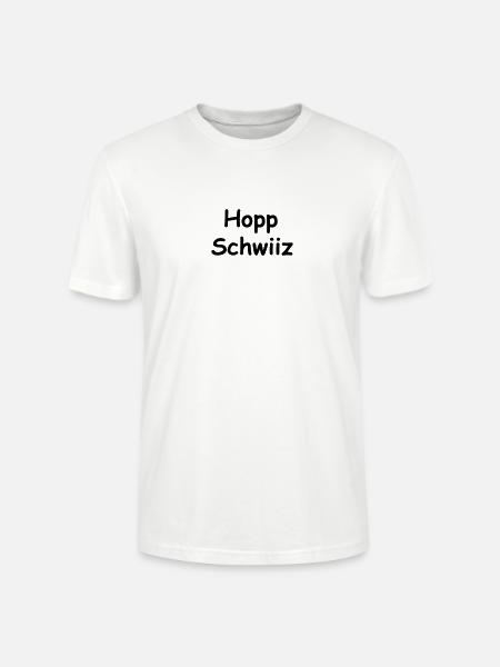 Hopp Schwiiz I - Stanley/Stella Unisex Bio-T-Shirt CRAFTER - Weiß
