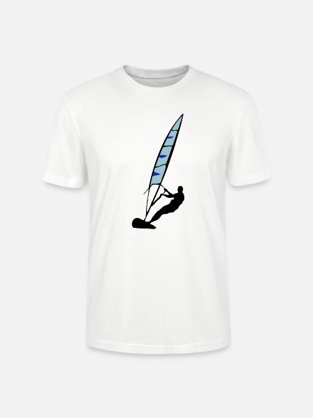 windsurfing - Stanley/Stella CRAFTER Unisex Organic T-Shirt - white
