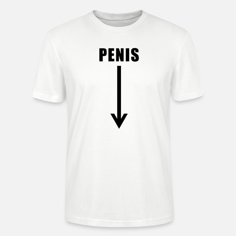 penis down there - Stanley/Stella Unisex Bio-T-Shirt CRAFTER - Weiß