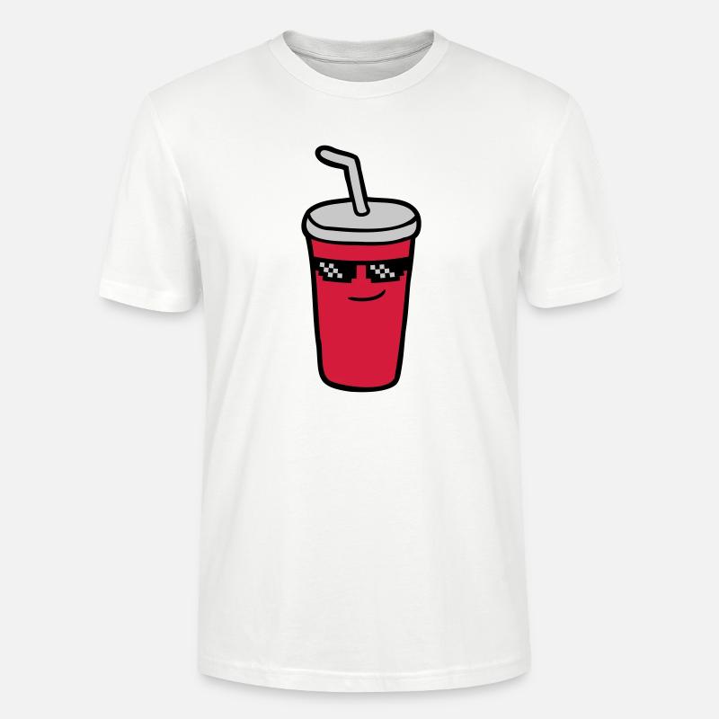 Pixel Sonnenbrille Cola - Stanley/Stella Unisex Bio-T-Shirt CRAFTER - Weiß