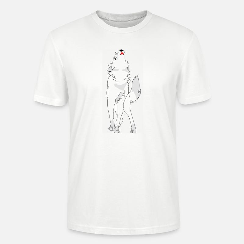 Heulender Wolf - Stanley/Stella Unisex Bio-T-Shirt CRAFTER - Weiß