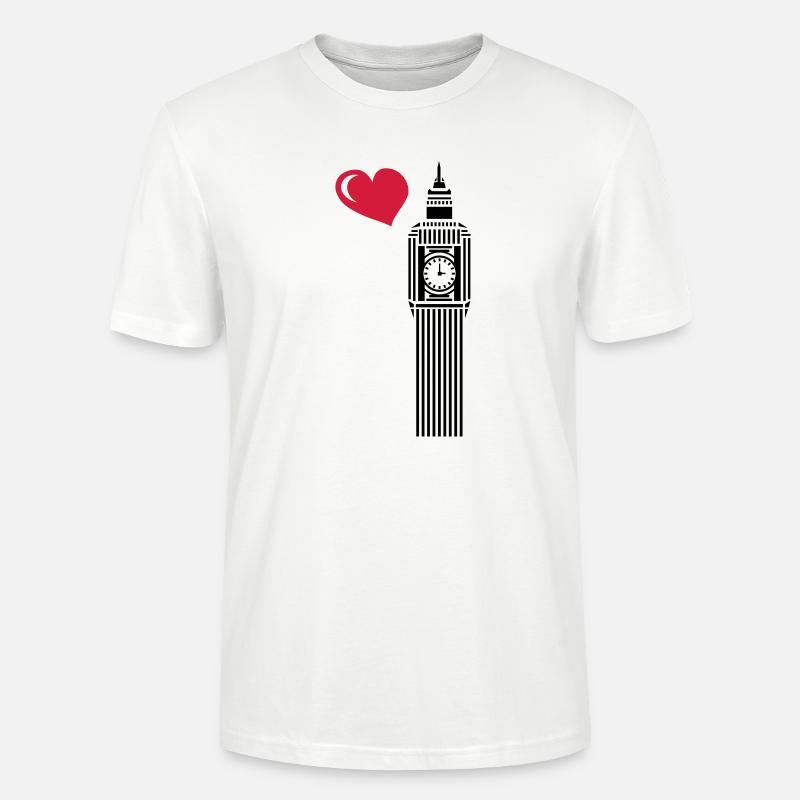 Big Ben, mon amour - T-shirt bio CRAFTER Stanley Stella Unisexe - blanc
